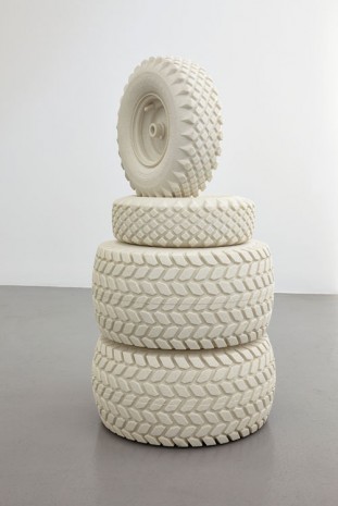 Peter Liversidge, Tire Monument, 2011, i8 Gallery