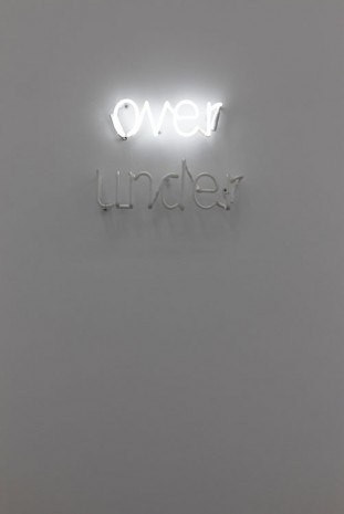 Peter Liversidge, over/under, 2014, i8 Gallery