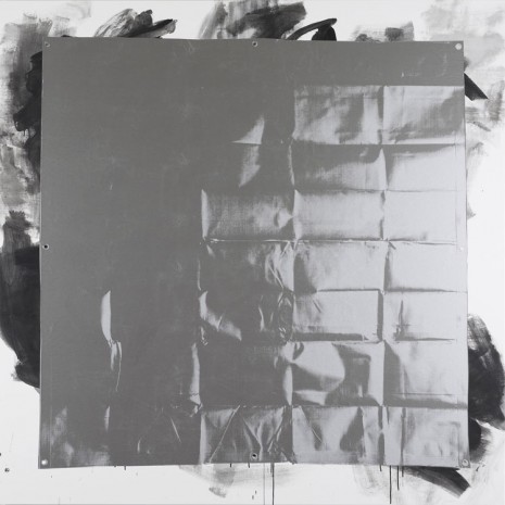 Gardar Eide Einarsson, Silver Tarp (Black), 2014, Maureen Paley