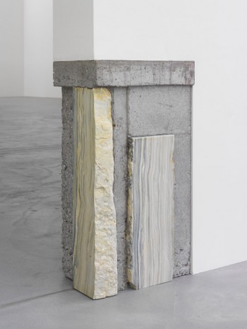 Valentin Carron, Pastime in Gray, Green and Ivory White, 2014, Galerie Eva Presenhuber