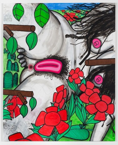 Carroll Dunham, In the Flowers (Thursday), 2012-2014, Galerie Eva Presenhuber
