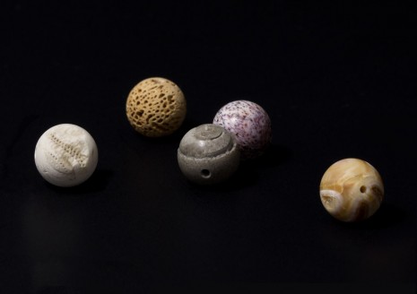 Katie Paterson, Carved rounded fossils used to make Fossil Necklace, , Ingleby Gallery