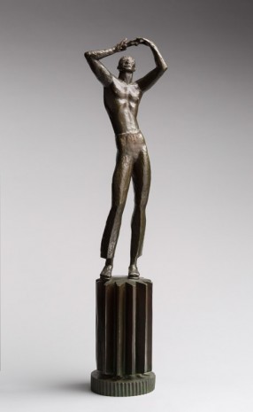 Carl Milles, Man with Automobile, 1933, Marianne Boesky Gallery