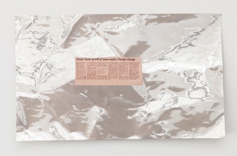 Tue Greenfort, 'Study finds proof of man-made climate change' (2008), 2014, König Galerie