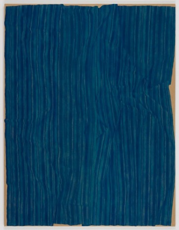 Helene Appel, Loosely Laid Out Large Blue Fabric, 2014, James Cohan Gallery