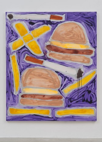 Katherine Bernhardt, Hamburgers, French Fries & Cigarettes, 2014, China Art Objects Galleries