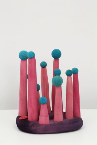 Matthew Ronay, Basidia Spore Crown/Stoma with Nomads #1, 2014, Marc Foxx (closed)