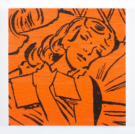 Farhad Moshiri, Bedtime Story in Orange, 2014, Perrotin
