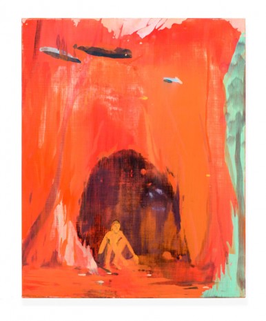 Jules de Balincourt, Cave man, 2014, Galerie Thaddaeus Ropac