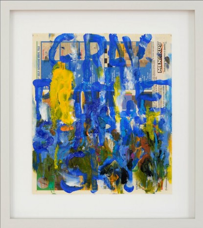 William Pope.L, Gray People Sea, Raft, Sky, 2014, Galerie Catherine Bastide