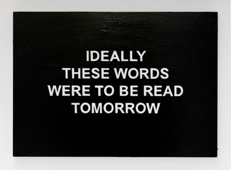 Laure Prouvost, IDEALLY THESE WORD WERE TO BE READ TOMORROW, 2014, Galerie Nathalie Obadia