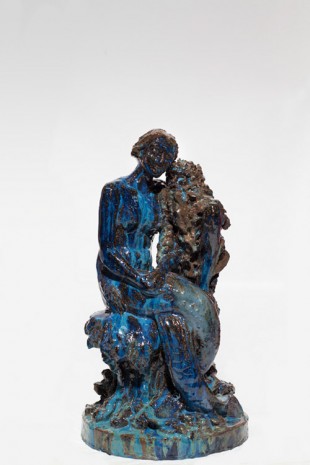 Paulina Olowska, Mermaid with old man (after Robert Diez), 2014, Simon Lee Gallery