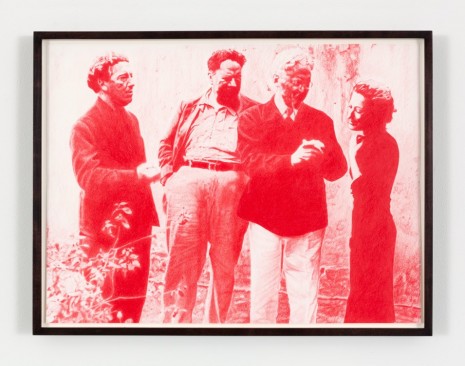 Sam Durant, 1938, Mexico (André Breton, Diego Rivera, Leon Trotsky and Jaqueline Breton), 2014, Paula Cooper Gallery