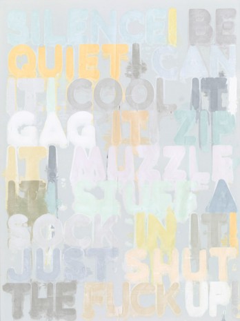 Mel Bochner, Silence, 2012, Simon Lee Gallery