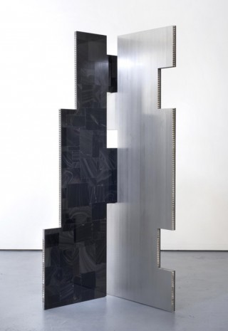 Mark Hagen, A parliament of some things (Additive and Subtractive Sculpture, Obsidian Screen, Panels 1 & 2), 2014, Almine Rech