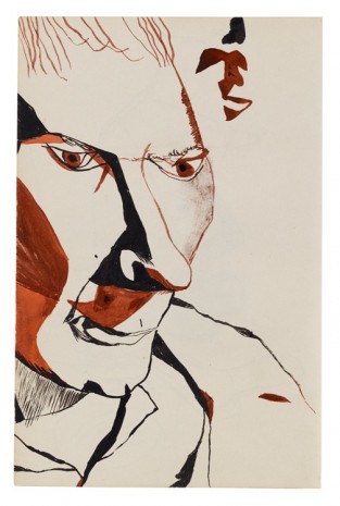 Lucian Freud, Stephen Spender, 1940, Matthew Marks Gallery