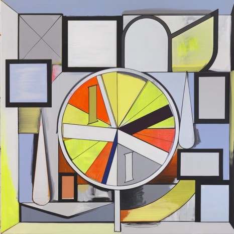 Thomas Scheibitz, Wheel of Fortune, 2014, Tanya Bonakdar Gallery