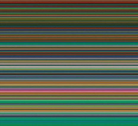Gerhard Richter, Strip 927-7, 2012, Marian Goodman Gallery