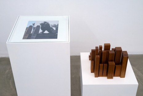 Iman Issa, Material for a sculpture commemorating a singer whose singing became a source of unity of disparate and often opposing forces, 2011, Green Art Gallery