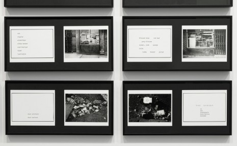 Martha Rosler, The Bowery in two inadequate descriptive systems (detail), 1974-1975, Andrea Rosen Gallery