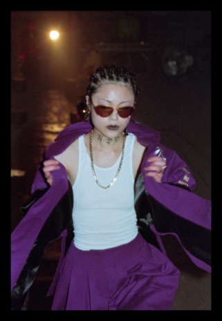 Bernadette Corporation, with Cris Moor H.O.E. (Purple Bosozoku uniform) , 1997 / 2014, Hauser & Wirth