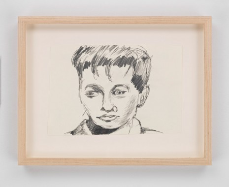 Mark Gonzales, tony curtis sketch exchanged for miles of dialog over the rebuffed vertchion of the film staying alive staring Travolta, 2014, Hauser & Wirth