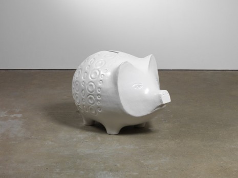 Jonathan Monk, Pig (white), 2012, Lisson Gallery