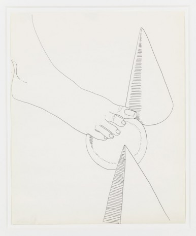 Andy Warhol, Foot and Geometric Shapes, 1961, Anton Kern Gallery