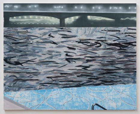 Dexter Dalwood, The Thames below Waterloo, 2014, Simon Lee Gallery