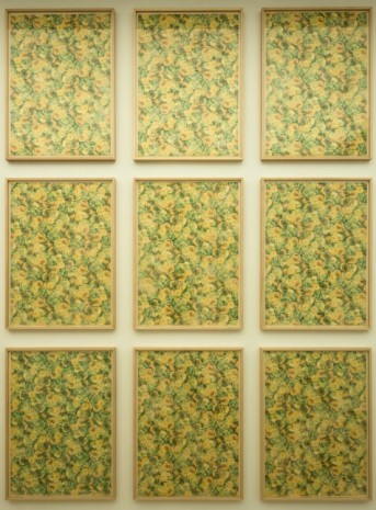 Sherrie Levine, Flower Papers: 1-9 Green Roses, 2005, Simon Lee Gallery