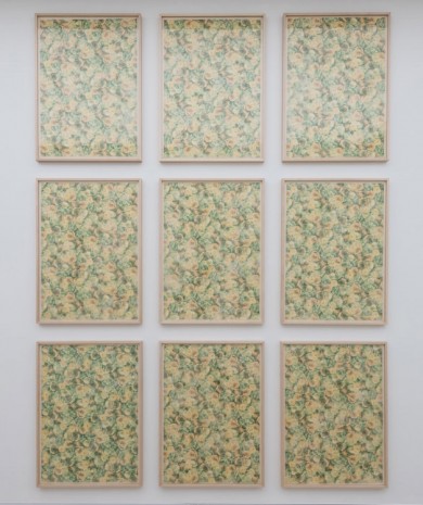 Sherrie Levine, Flower Papers: 1-9 Green Roses, 2005, Simon Lee Gallery