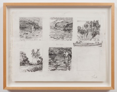 Paul Thek, Untitled (Five Landscapes), 1970, Alexander and Bonin