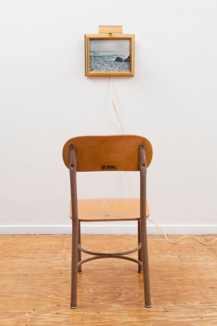 Paul Thek, Untitled (seascape with rocks) (with chair), ca. 1975, Alexander and Bonin