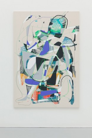 Luke Rudolf, Seated Figures, 2014, Kate MacGarry