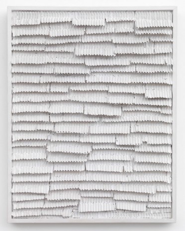 Jan Schoonhoven, Thin Ridge Cardboard – Second One, 1965, David Zwirner