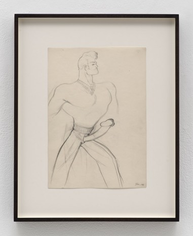 Tom of Finland, Untitled (preparatory drawing), 1944, David Kordansky Gallery