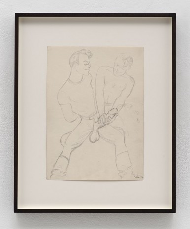 Tom of Finland, Untitled (preparatory drawing), 1944, David Kordansky Gallery