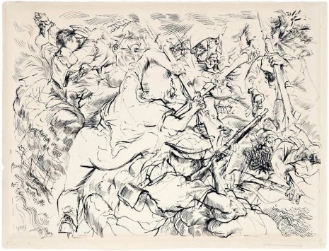 George Grosz, Close Combat (Handgemenge), 1936, Tim Van Laere Gallery