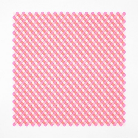 Dawei Dong, Peach Pink Four Color Water Ripple, 2014, Perrotin