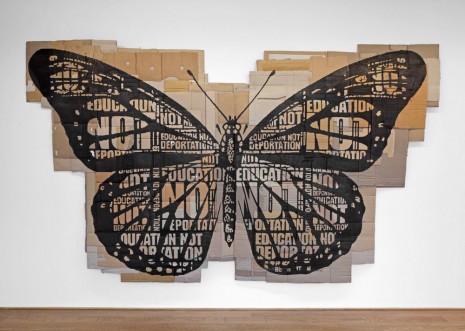 Andrea Bowers, Papillon Monarque (Education Not Deportation), 2014, kaufmann repetto