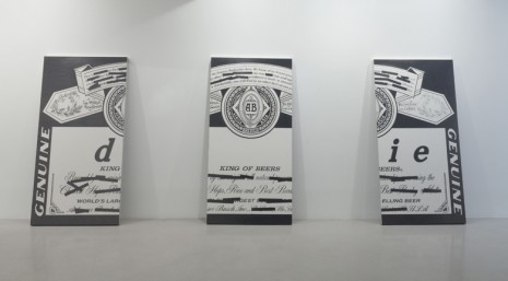 Banks Violette, Budweiser triptych, 2011, Galerie Thaddaeus Ropac