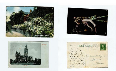 Julien Bismuth, Collection of Stenographic Postcards 1, 2015, Galerie Emanuel Layr