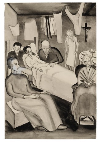 Alice Neel, Untitled (The Doctor’s Visit to Ilyusha), c. 1938, David Zwirner