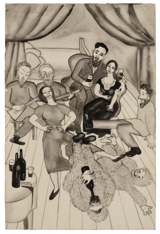 Alice Neel, Untitled (Grushenka and Mitya at the Drunken Party), c. 1938, David Zwirner