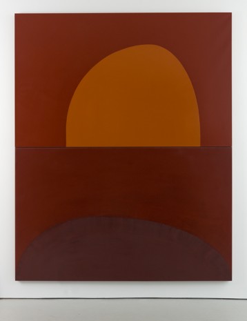 Suzan Frecon, embodiment of red (orange), 2013, David Zwirner