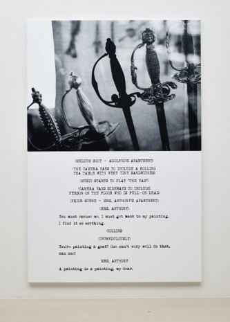 John Baldessari, Pictures & Scripts: Full -­ on dead., 2015, Marian Goodman Gallery
