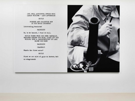 John Baldessari, Pictures & Scripts: No stagecoach!, 2015, Marian Goodman Gallery