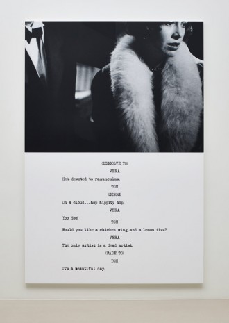 John Baldessari, Pictures & Scripts: Ranunculus., 2015, Marian Goodman Gallery