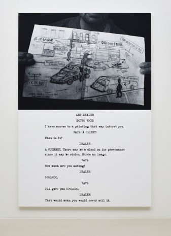 John Baldessari, Pictures & Scripts: What is it? A Courbet., 2015, Marian Goodman Gallery
