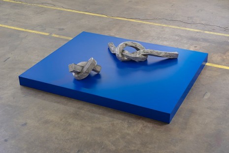 Nevine Mahmoud, Tied chunks with color box, 2015, François Ghebaly Gallery